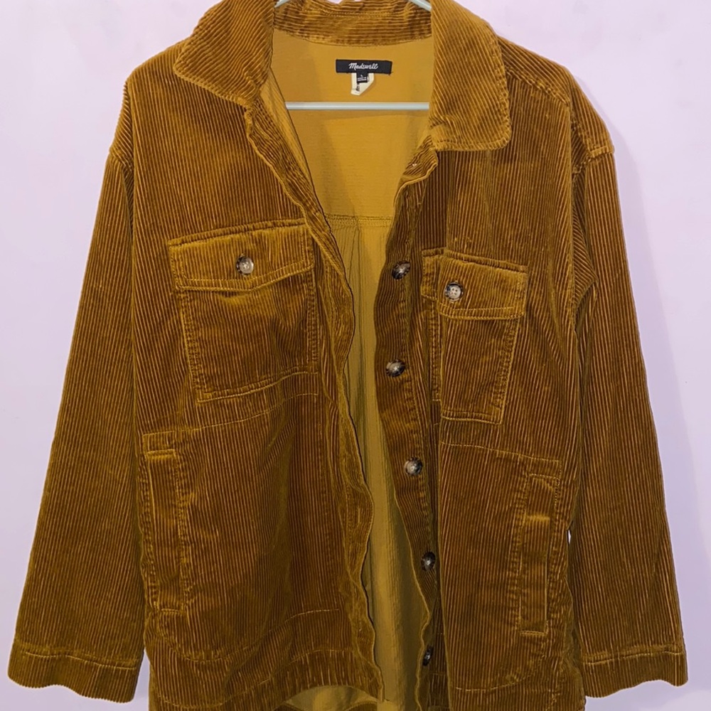 Madewell Brown corduroy button up